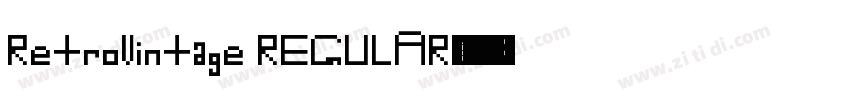 RetroVintage REGULAR字体转换